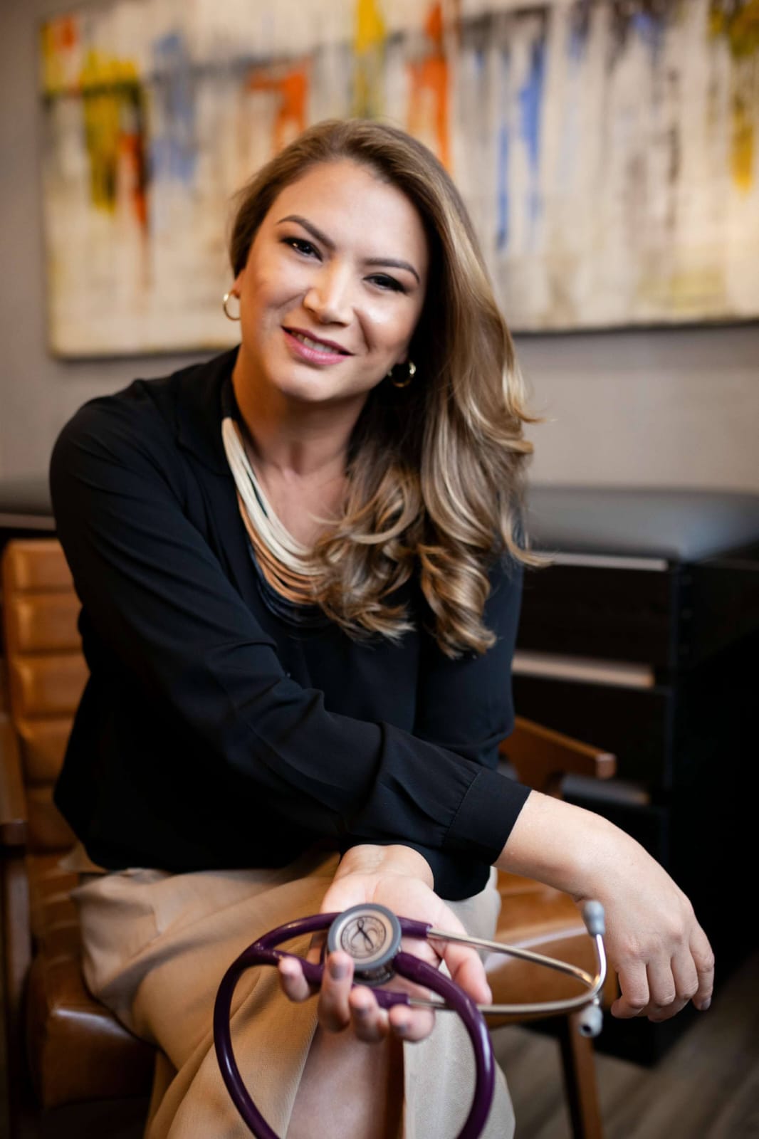 Na foto, a médica Daniela Rigotto, cooperada Unimed Bauru