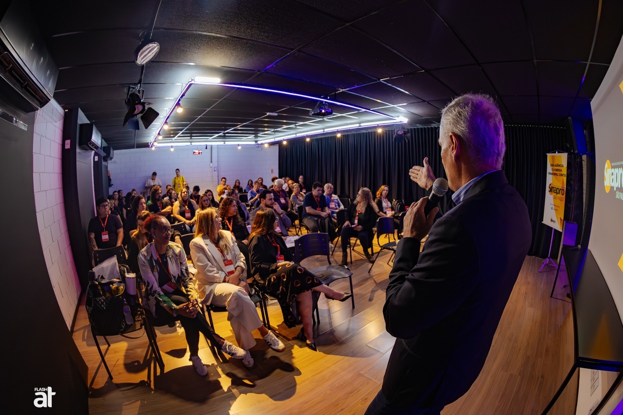 Última edição do Sinapro Talks em maio deste ano superou a expectativa de público. Imagem: Divulgação/House Criativa