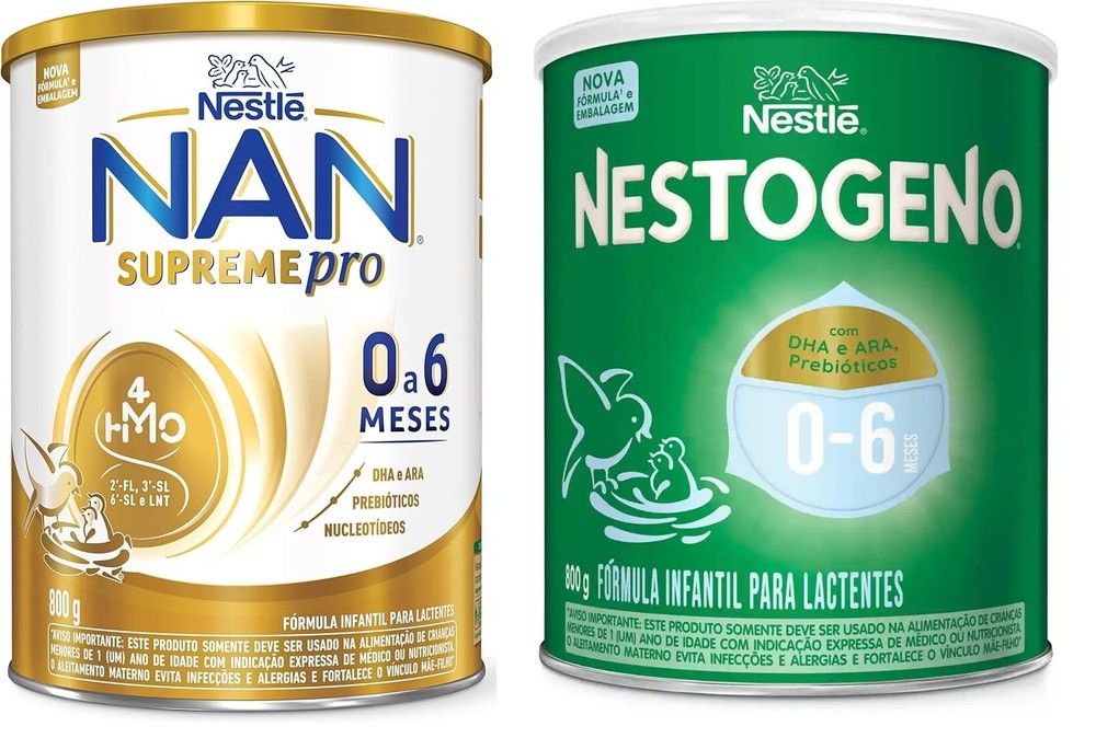 Produtos Nestlé suspensos — Foto: Nestlé/Reprodução