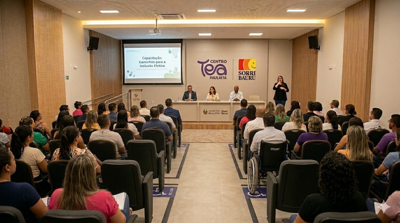 Projeção do auditório