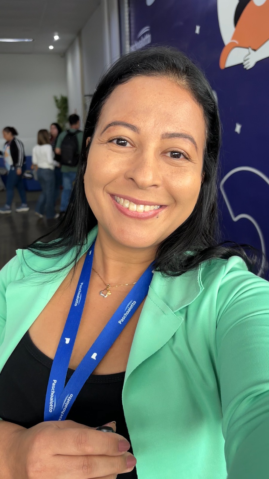 Patrícia Rocetti, que completa seis anos na Paschoalotto, em Marília.

Foto: Divulgação/Paschoalotto